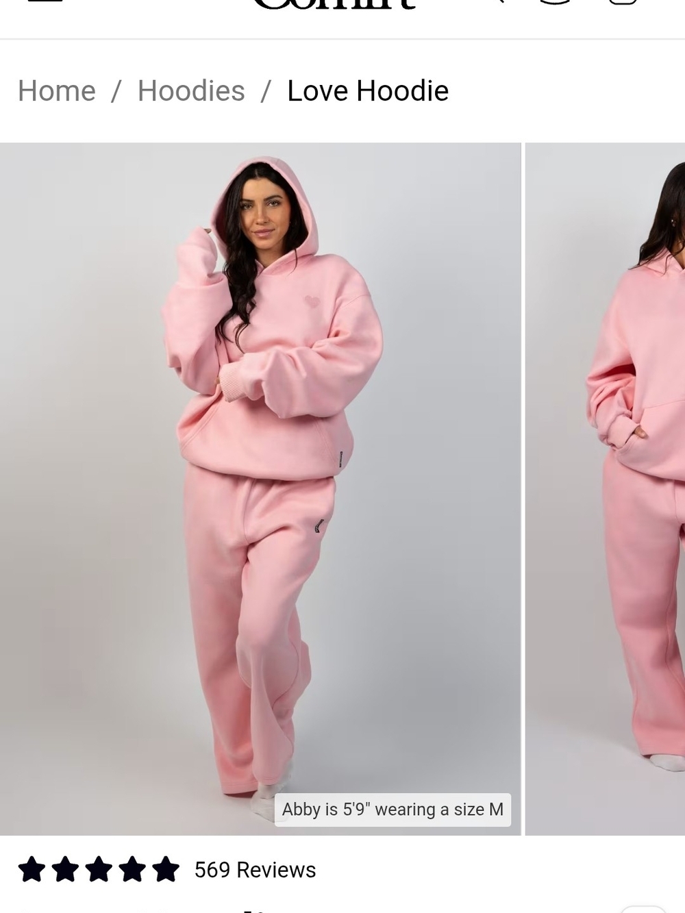 Comfort Colors Pink Relaxed Track Pants & Hoodie Set